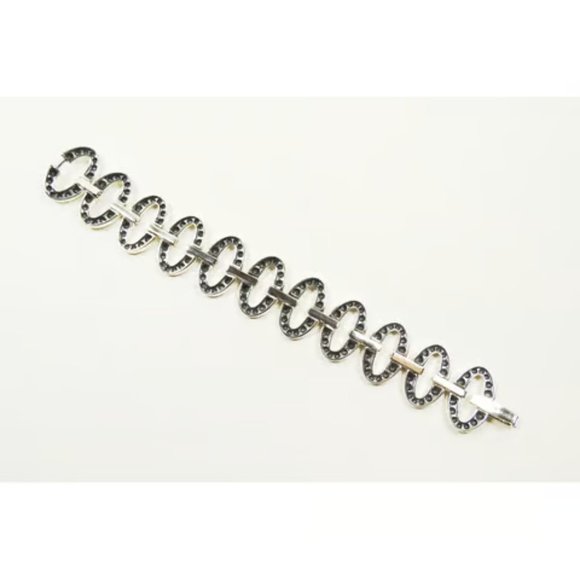 LAGOS NWT Gorgeous Caviar Sterling Silver Link Bracelet Size M - Picture 9 of 9